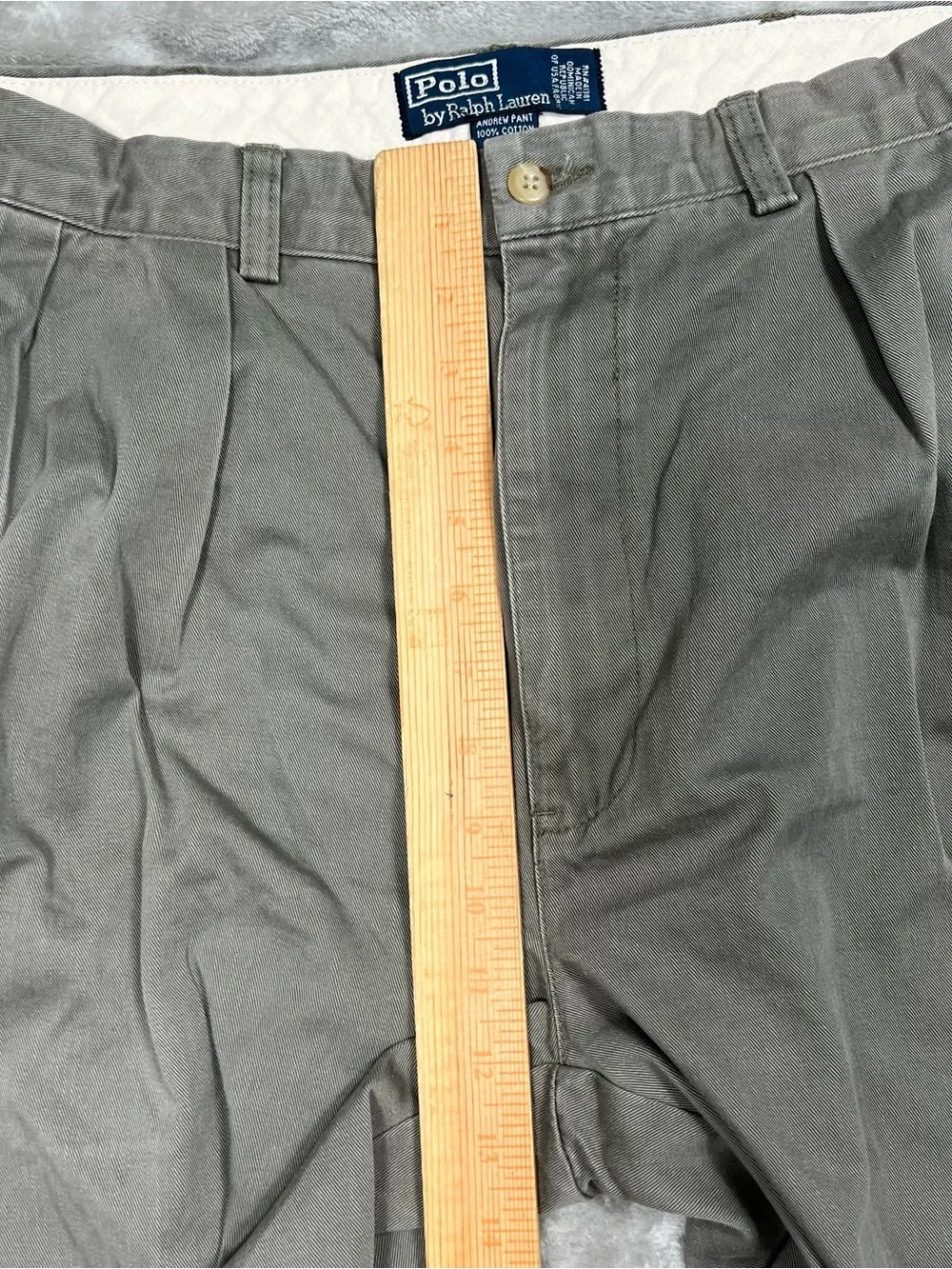 Vintage Polo Ralph Lauren Andrew Pants Mens 34x29 Green Preppy Pleated Baggy Y2K